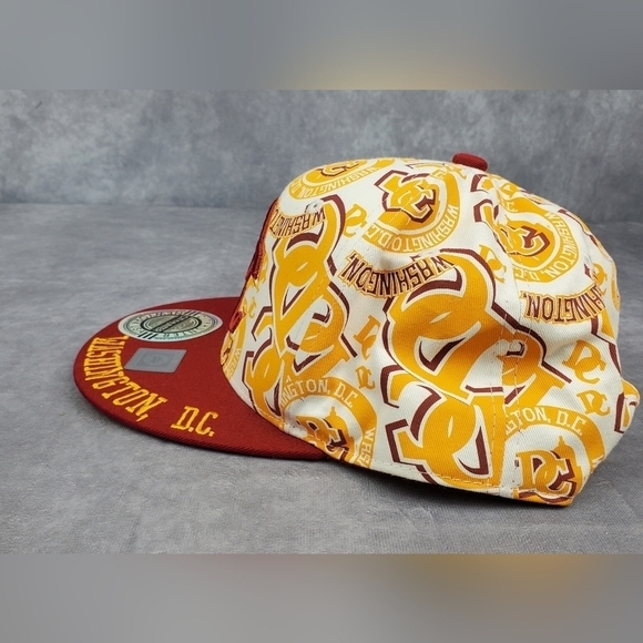 WASHINGTON‎ DC GOLD AND MAROON SNAPBACK HAT 100 Cotton - Picture 3 of 10
